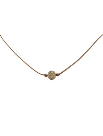 Shamballa 18K 1.64ctw Diamond Pendant Necklace