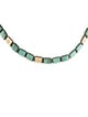 Shamballa 18K Emerald, Diamond & Sapphire Lock Choker Necklace