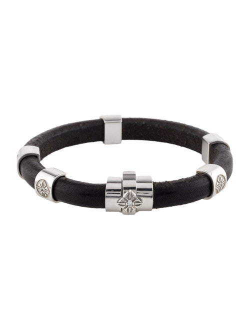 Shamballa 18K Diamond & Leather Korn Bracelet