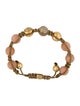 Shamballa 18K Sunstone & Diamond 10mm Braided Bead Bracelet