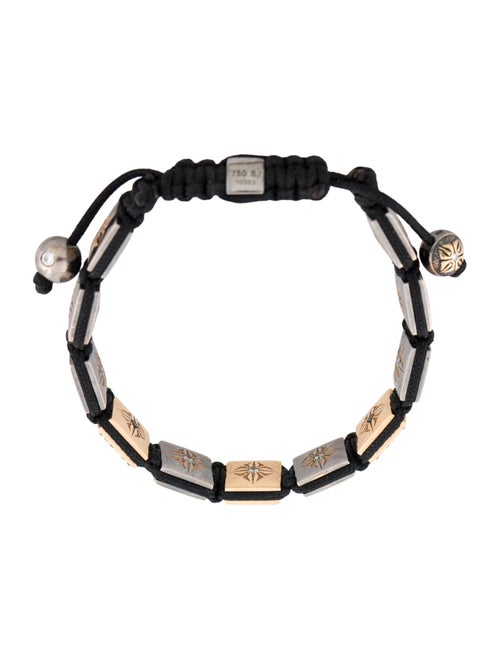 Shamballa 18K 1.37ctw Diamond 10mm Lock Bracelet