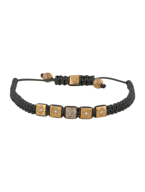 Shamballa 18K Diamond Lock Bracelet