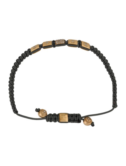 Shamballa 18K Diamond Lock Bracelet