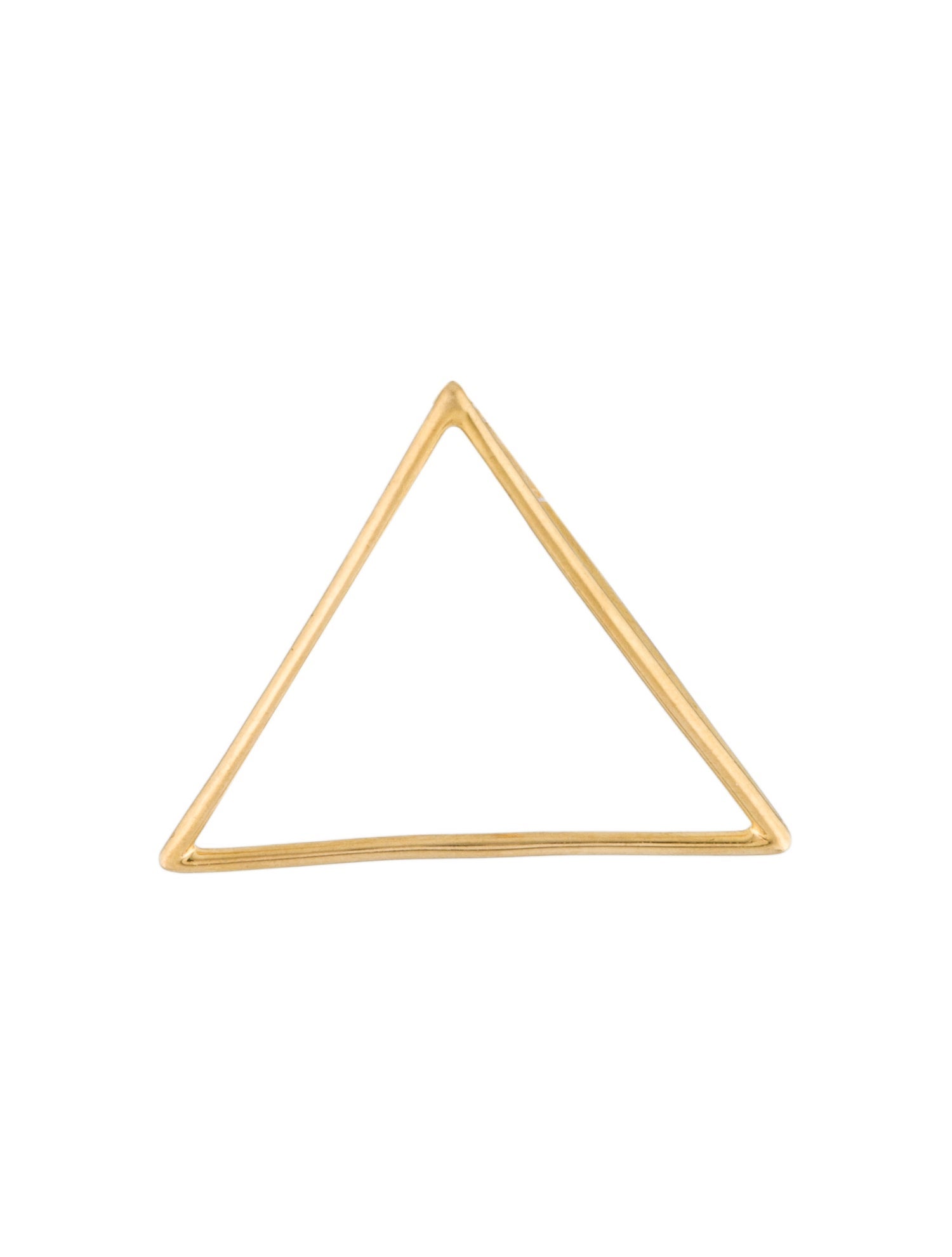 Shihara 18K Triangle Single Drop Earring