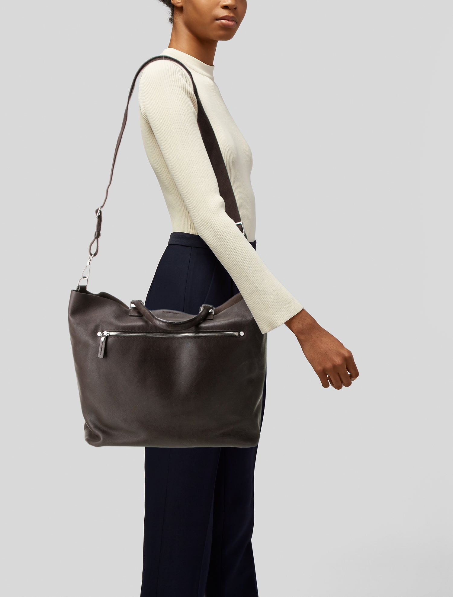 Shinola Leather Shoulder Bag
