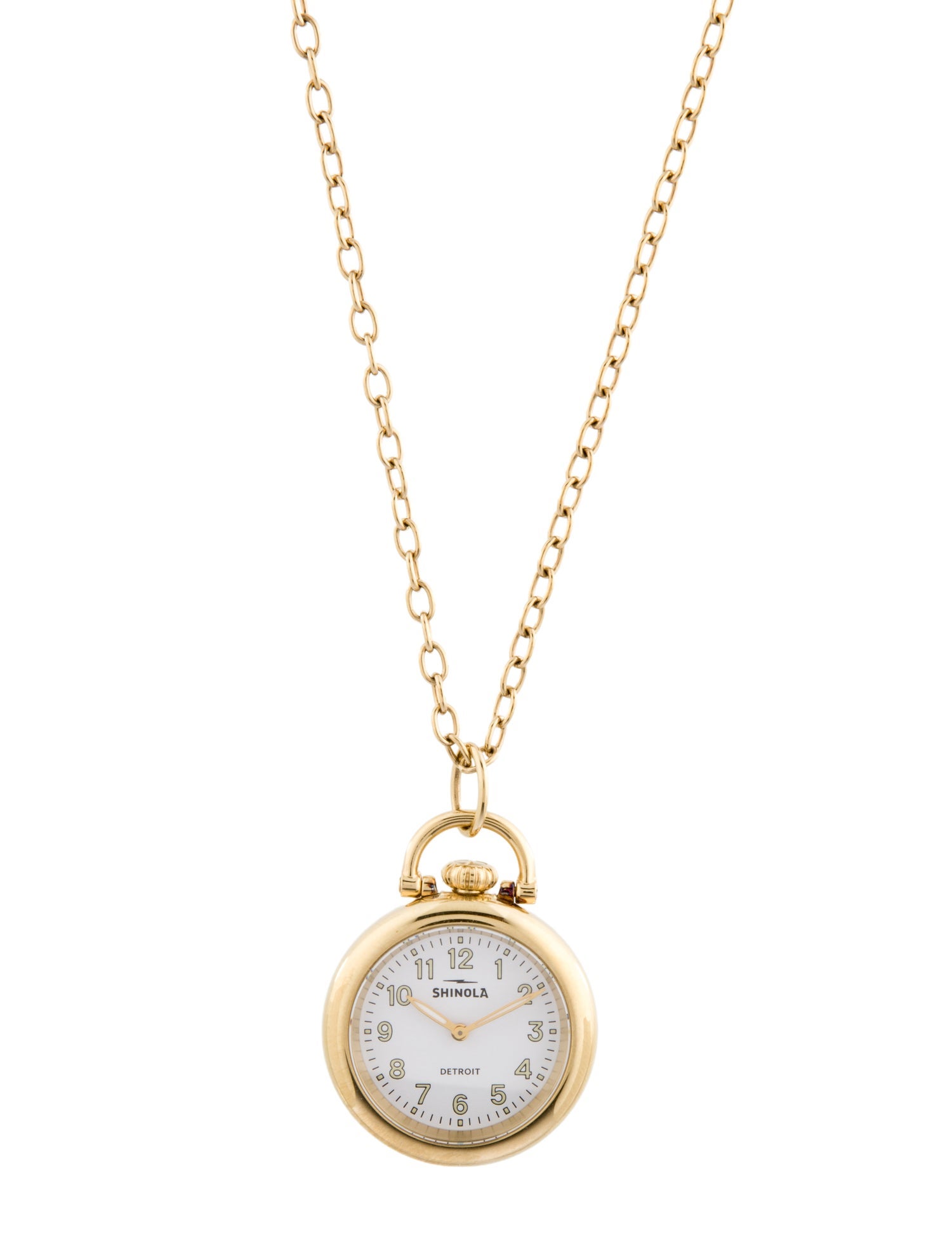Shinola Runwell Pendant Necklace Watch