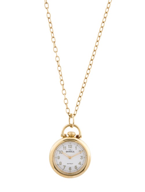 Shinola Runwell Pendant Necklace Watch