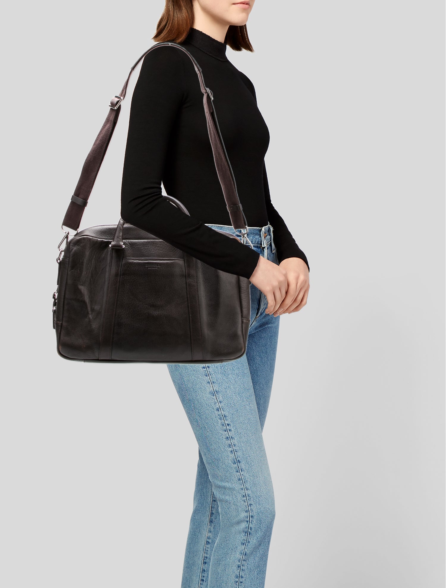 Shinola Leather Crossbody Bag