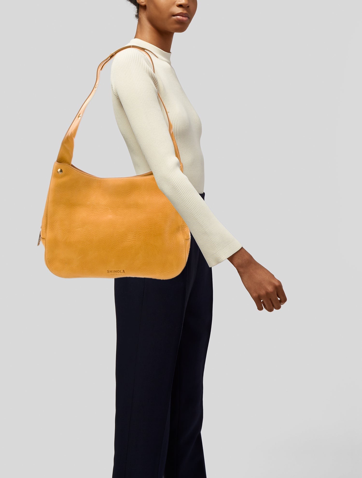 Shinola Leather Shoulder Bag