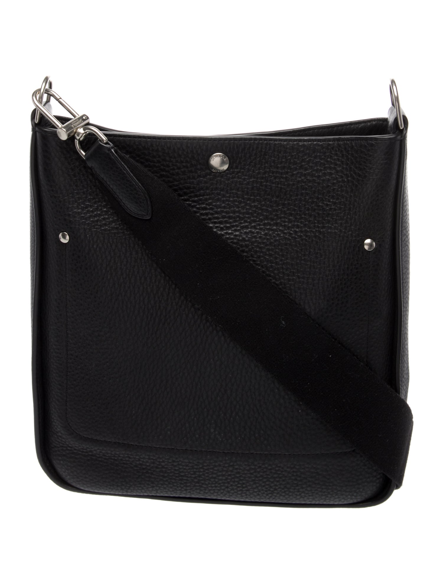 Shinola Leather Messenger Bag Small