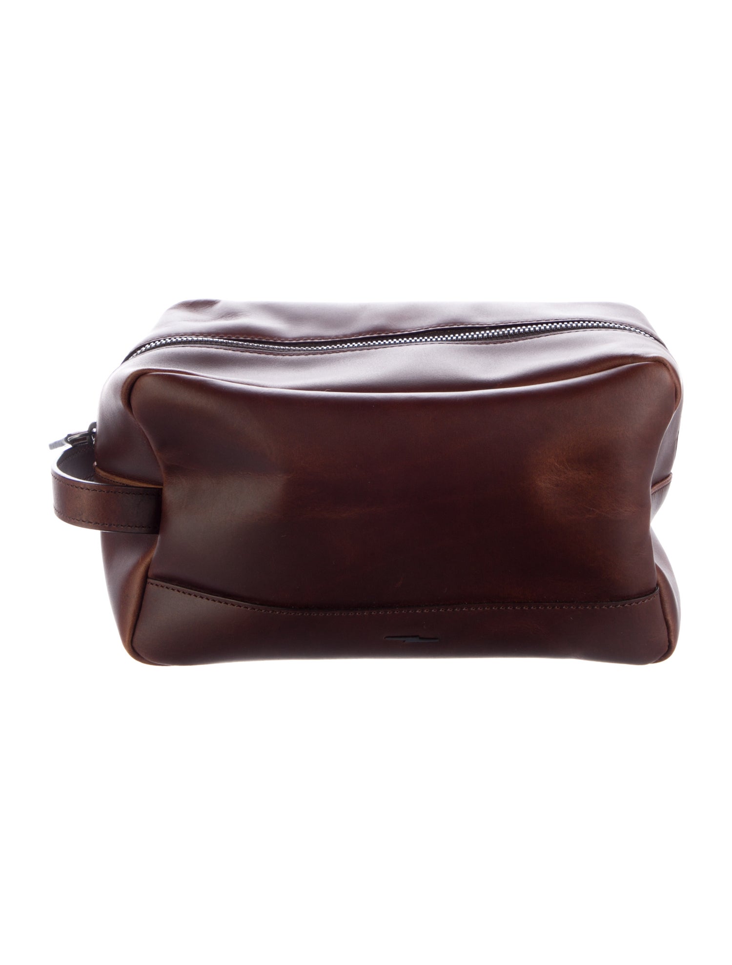 Shinola Leather Logo Cosmetic Bag