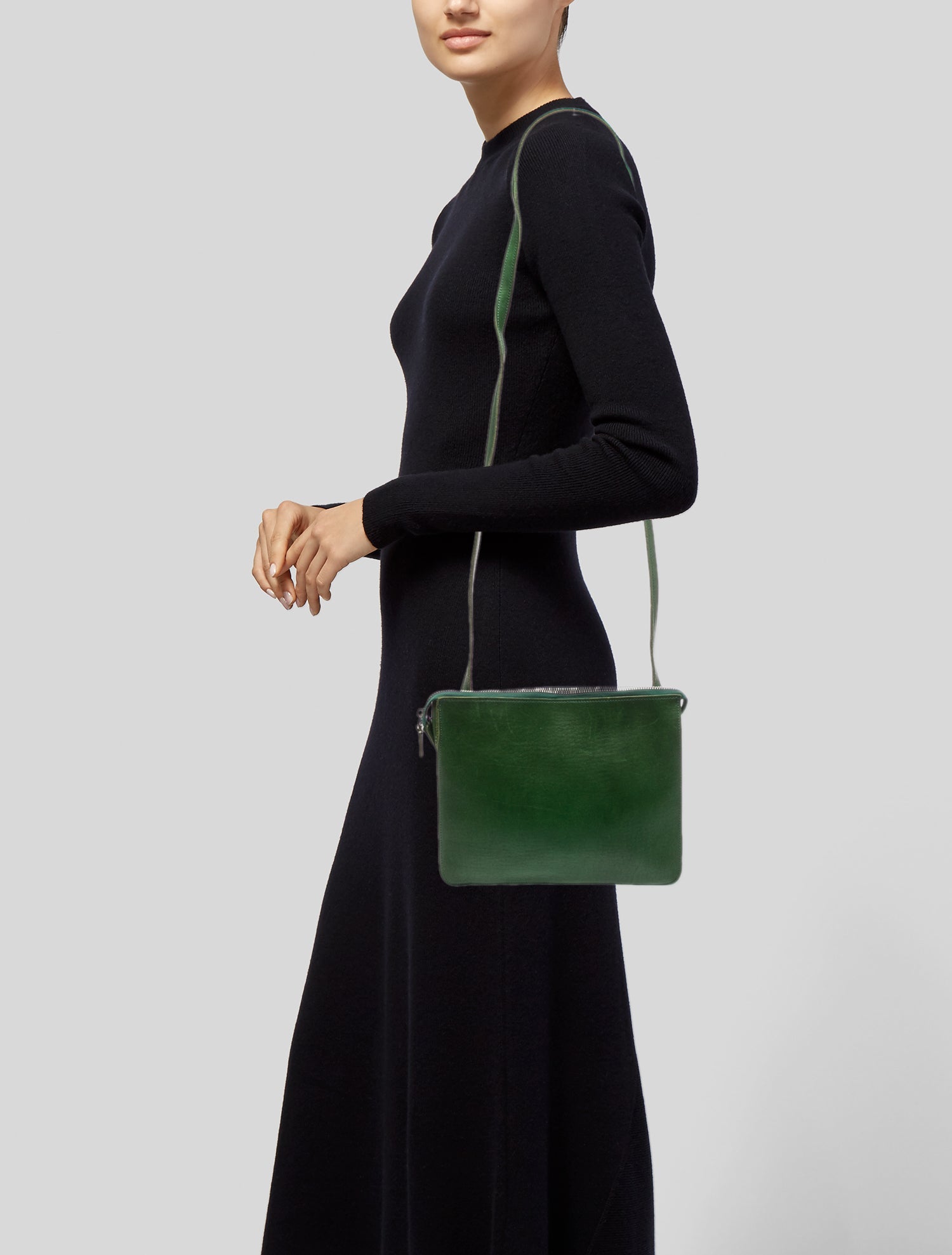 Shinola Leather Messenger Bag