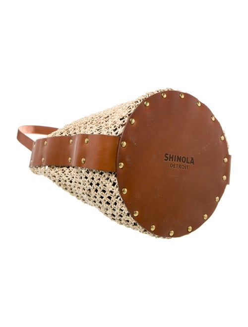 Shinola Raffia Top Handle Bag