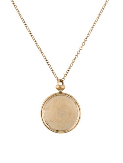 Shinola 14K Runwell Rotating Charm Pendant Necklace