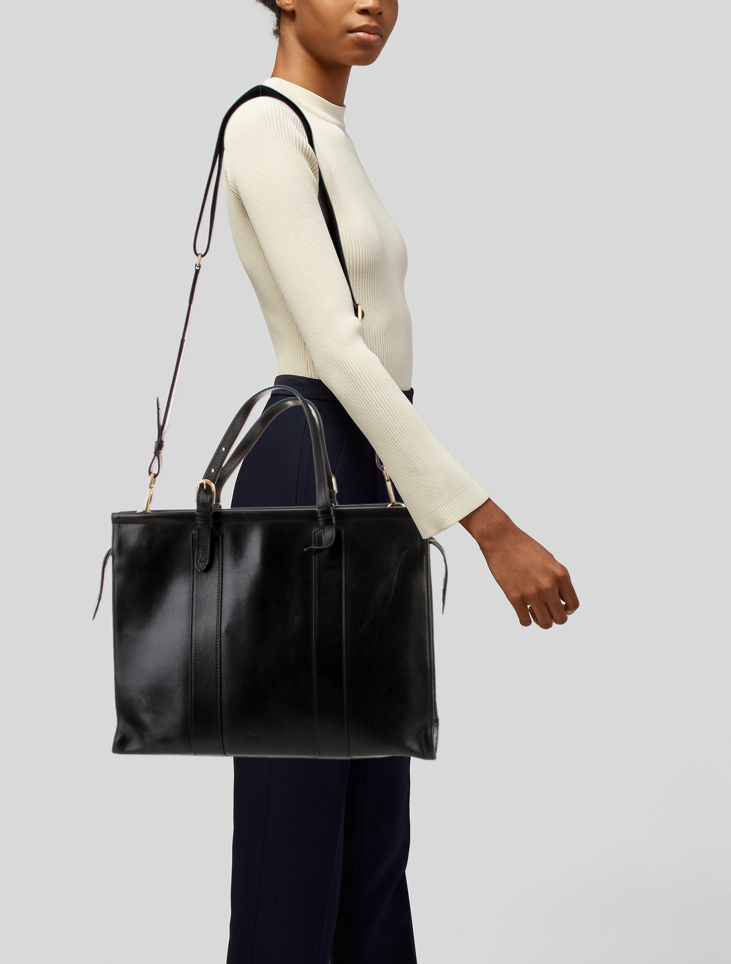 Shinola Leather Briefcase