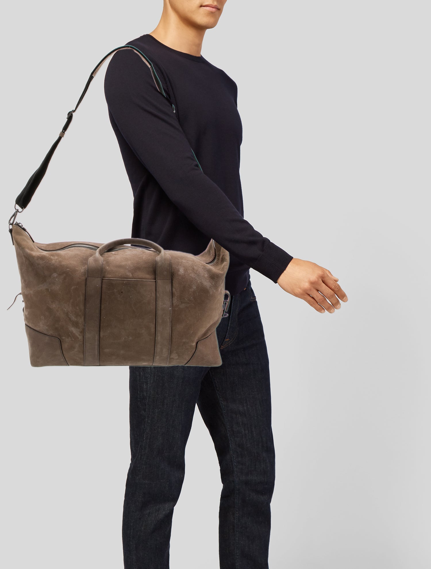 Shinola Leather Weekender Bag