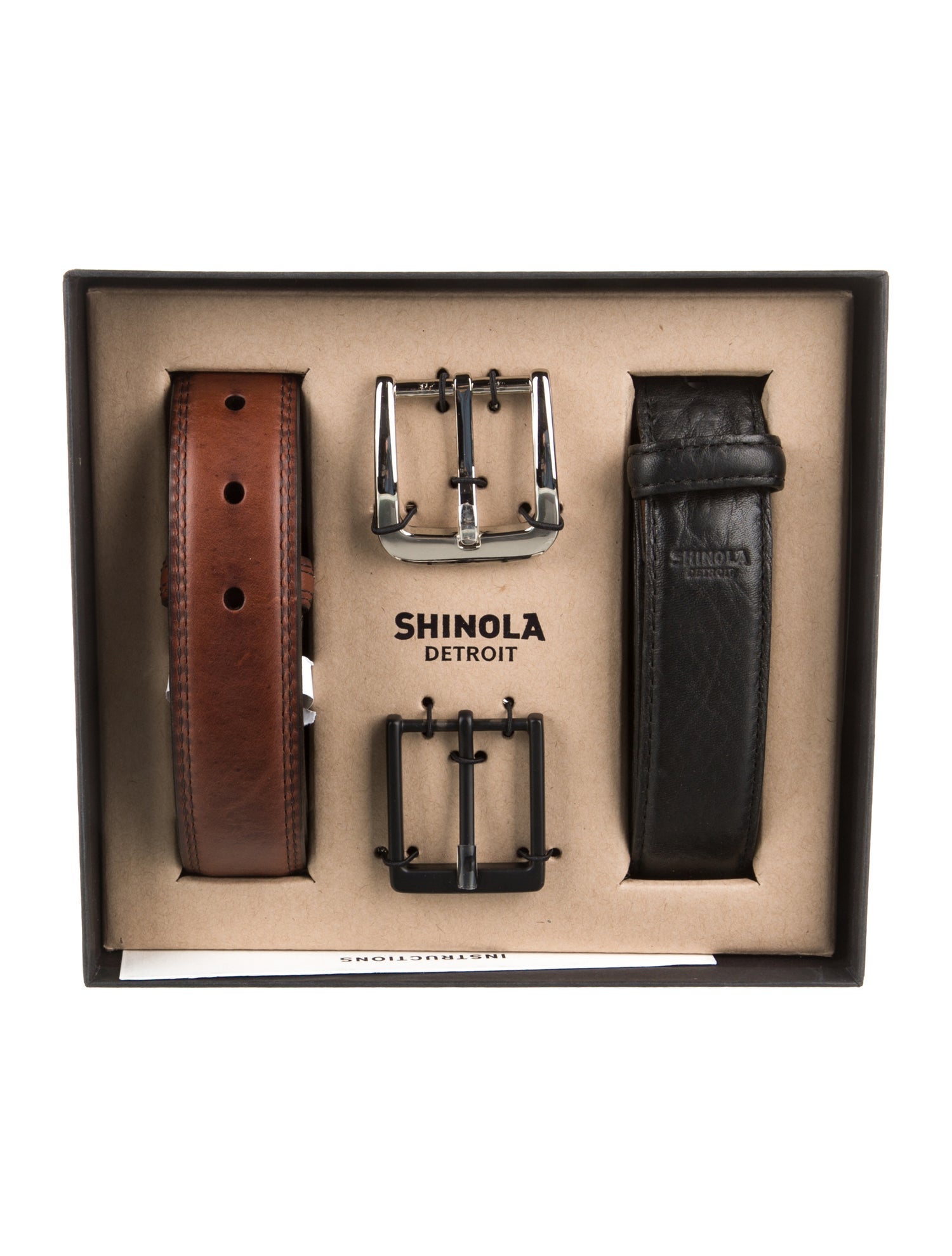Shinola Leather Waist Belt