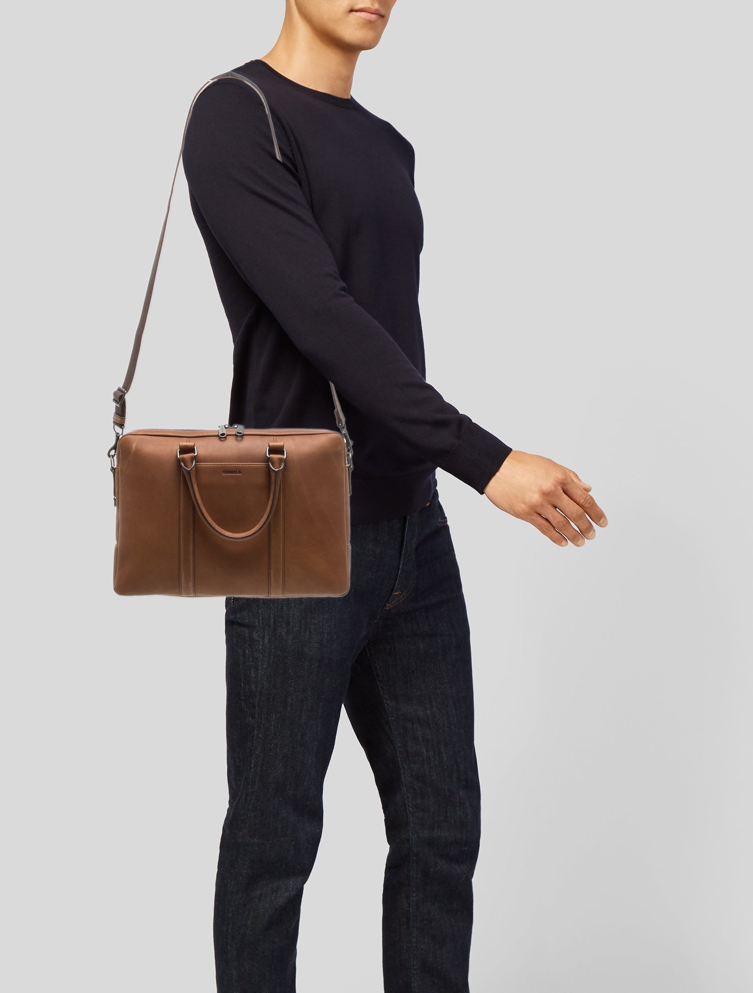 Shinola Leather Briefcase