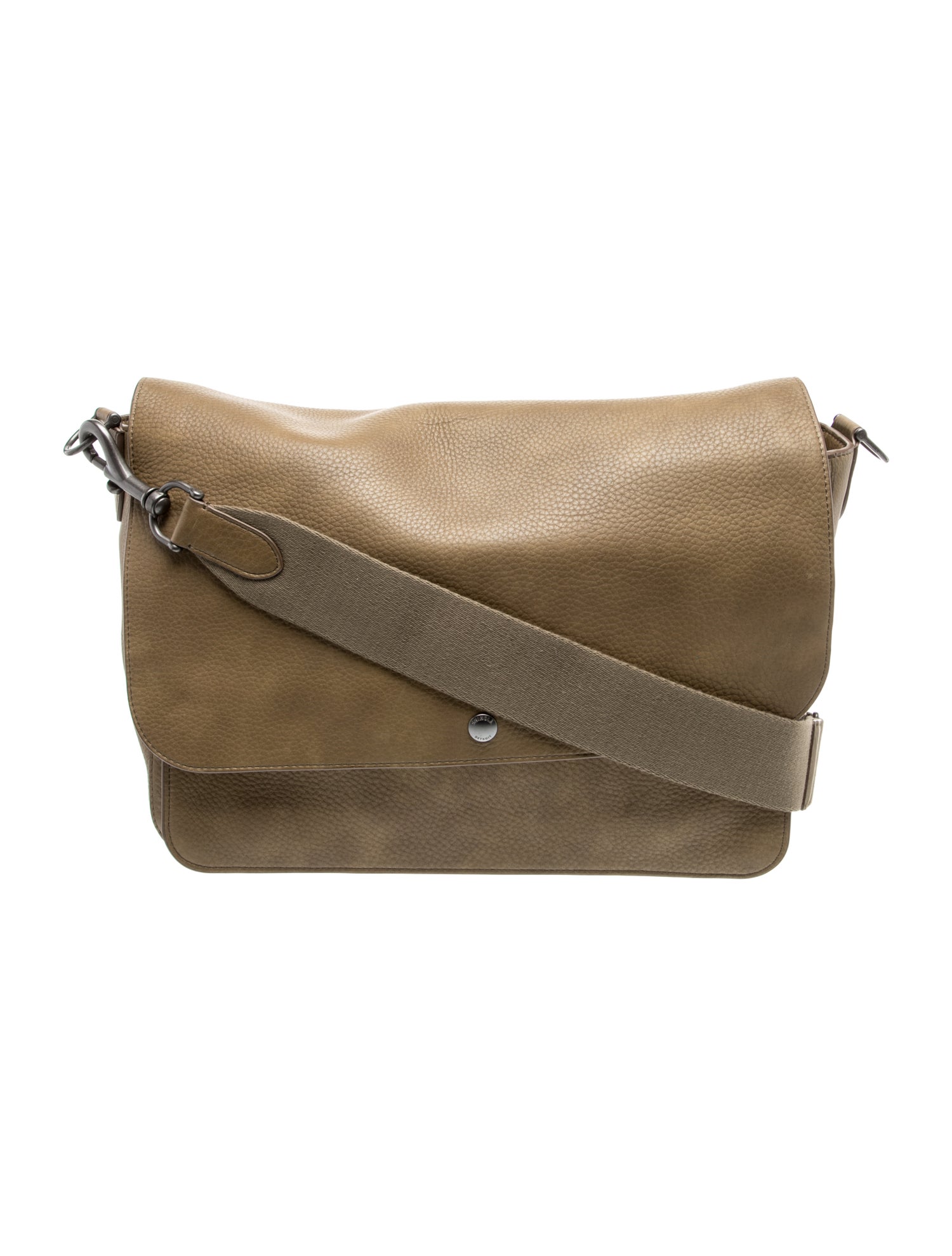 Shinola Leather Messenger Bag
