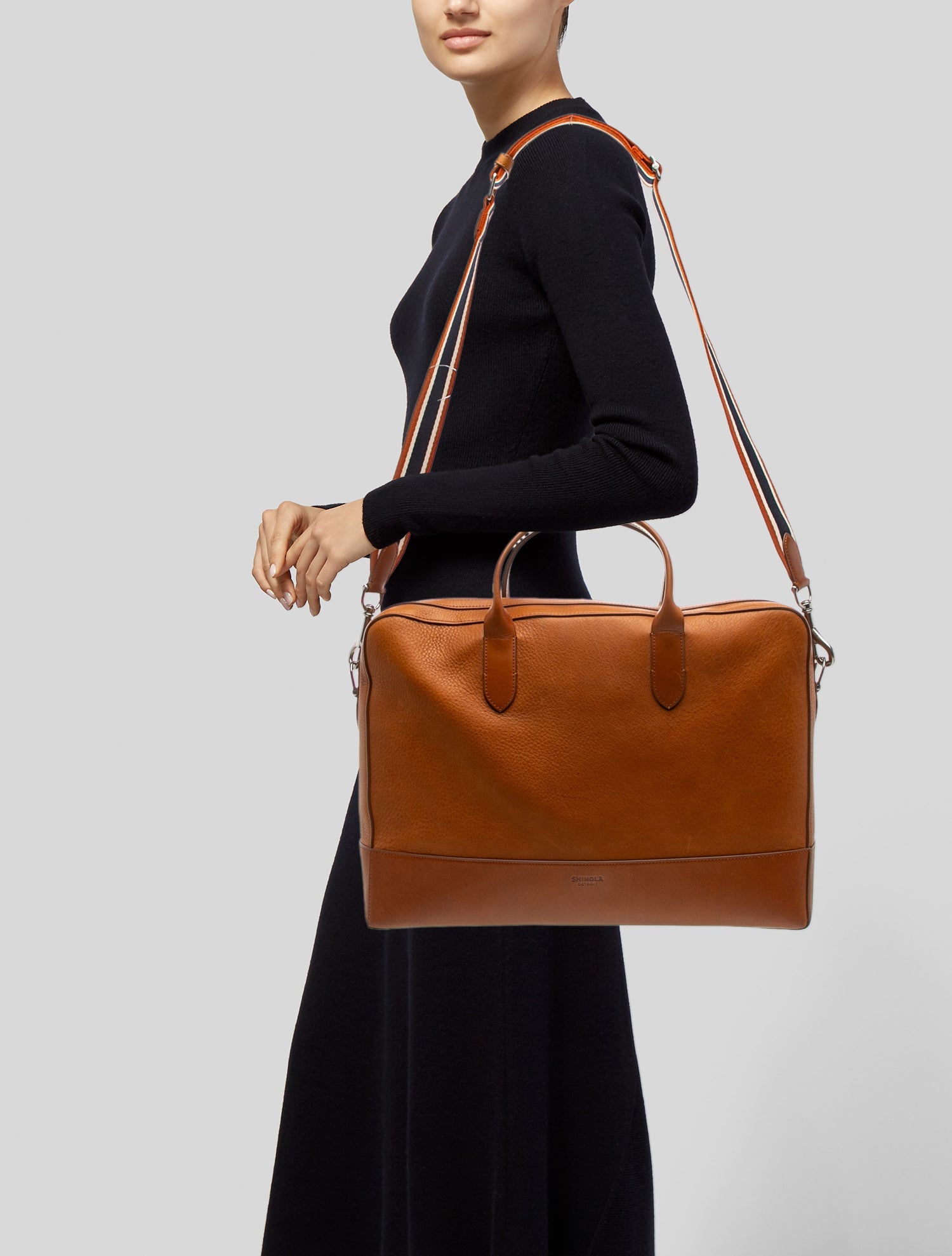 Shinola Leather Shoulder Bag