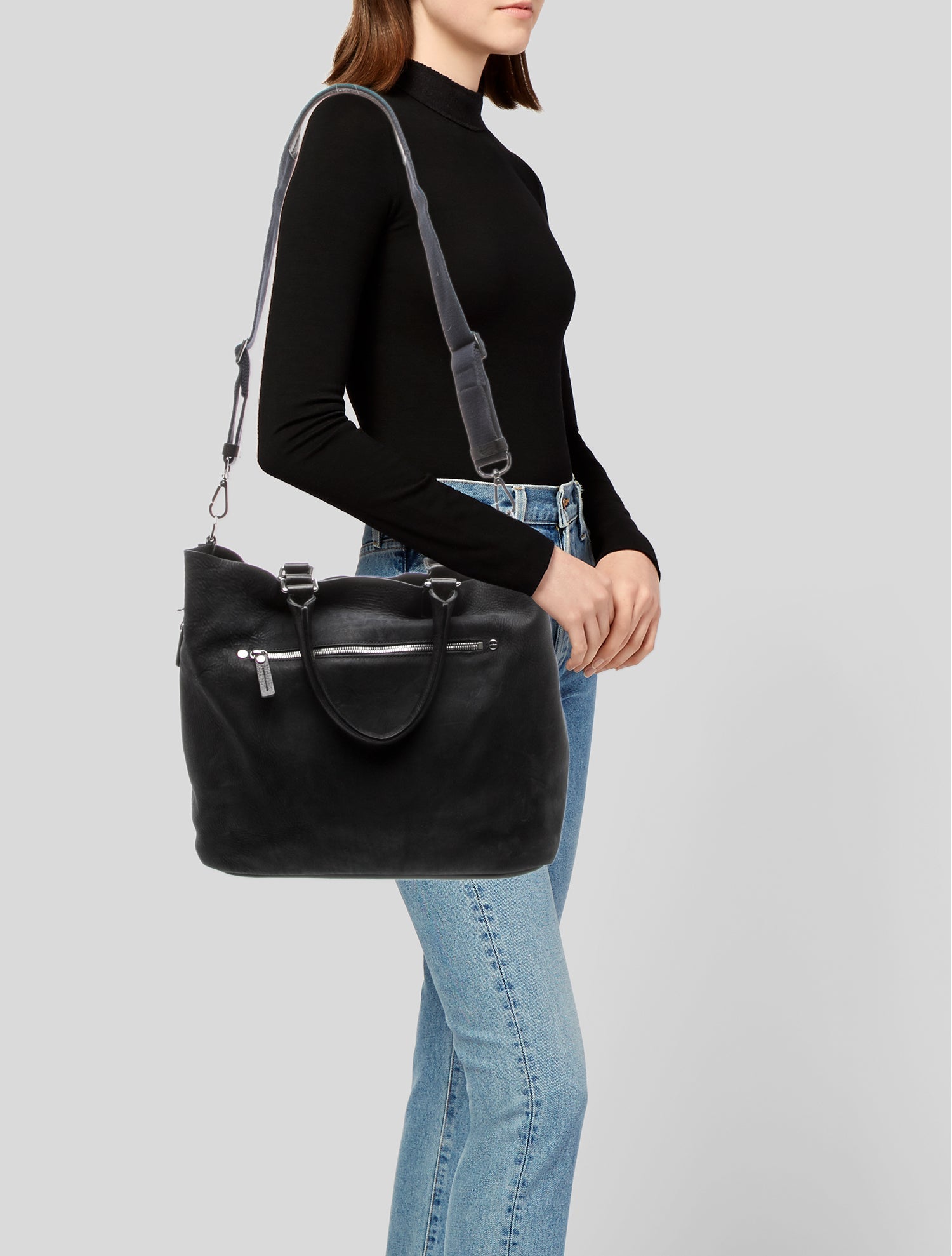 Shinola Leather Top Handle Bag