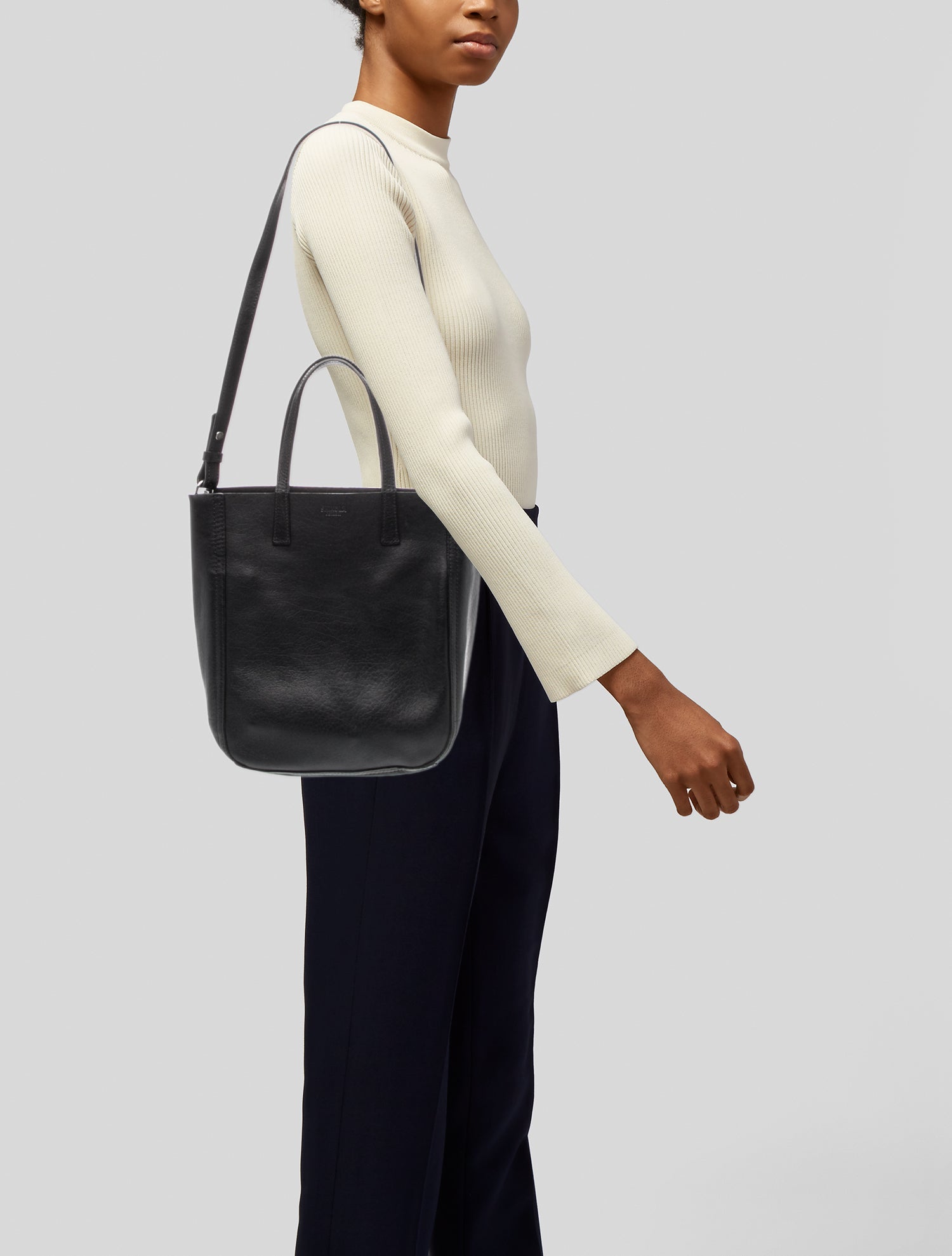 Shinola Leather Top Handle Bag