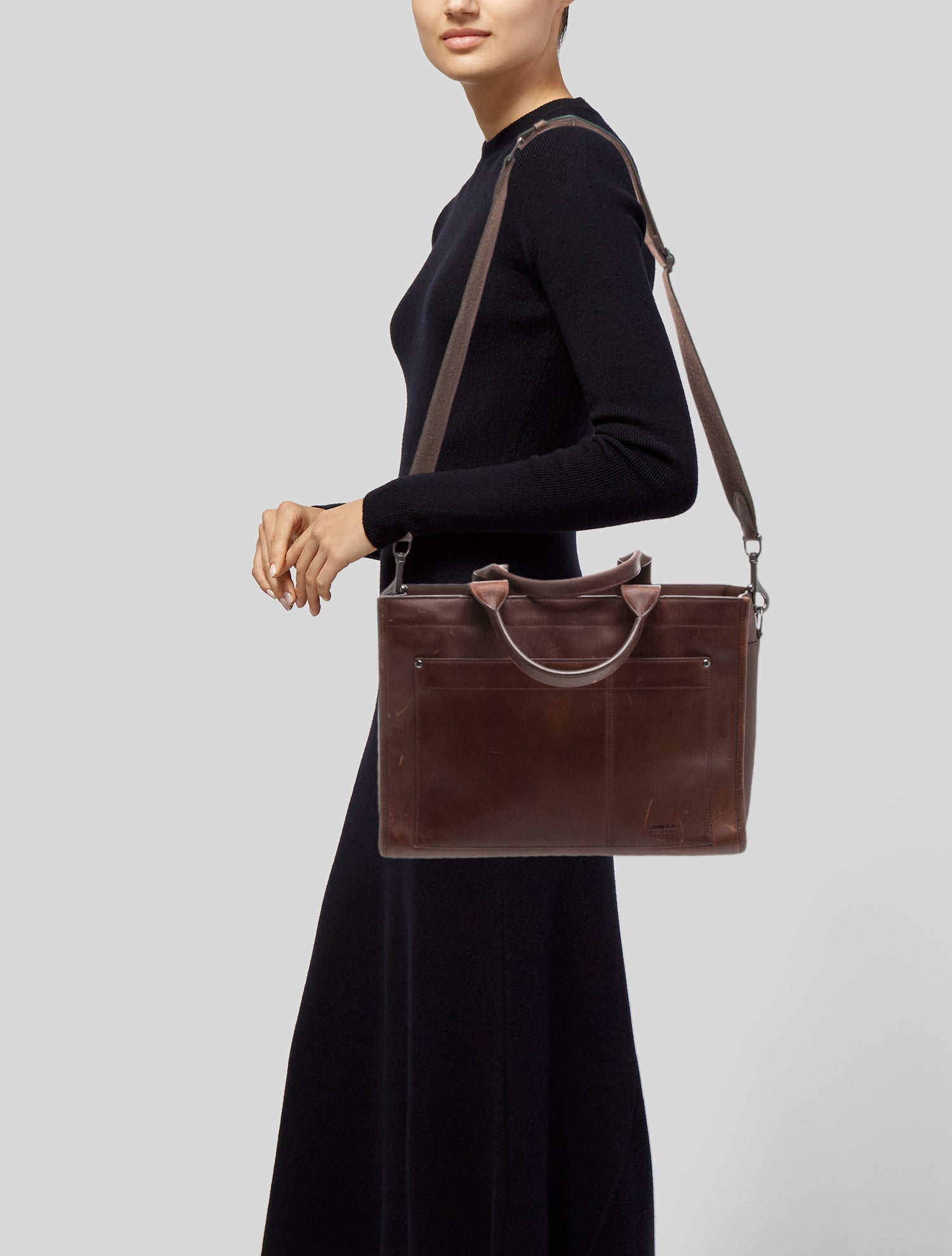 Shinola Leather Briefcase