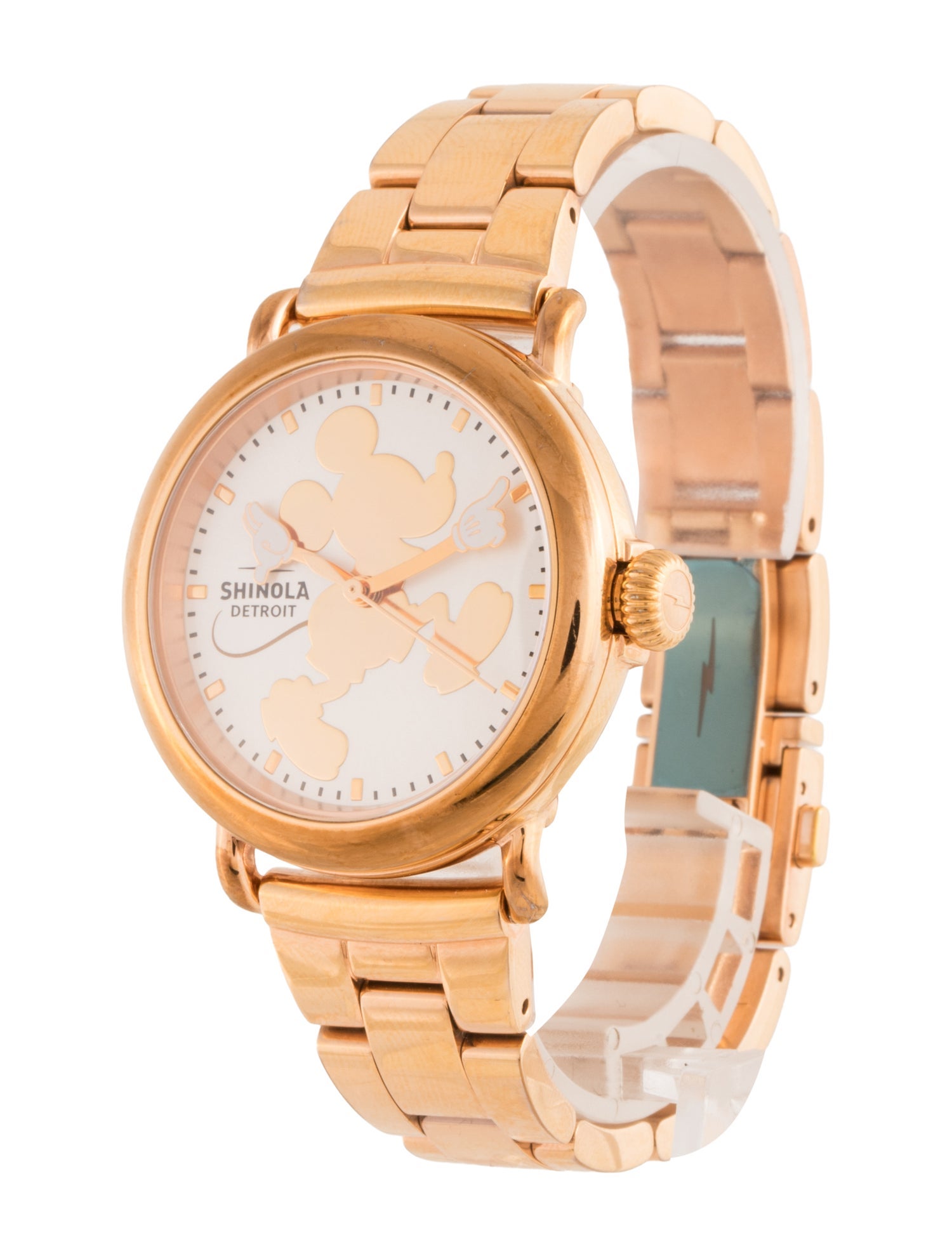 Shinola x Disney The Runwell Silhouette Mickey Watch