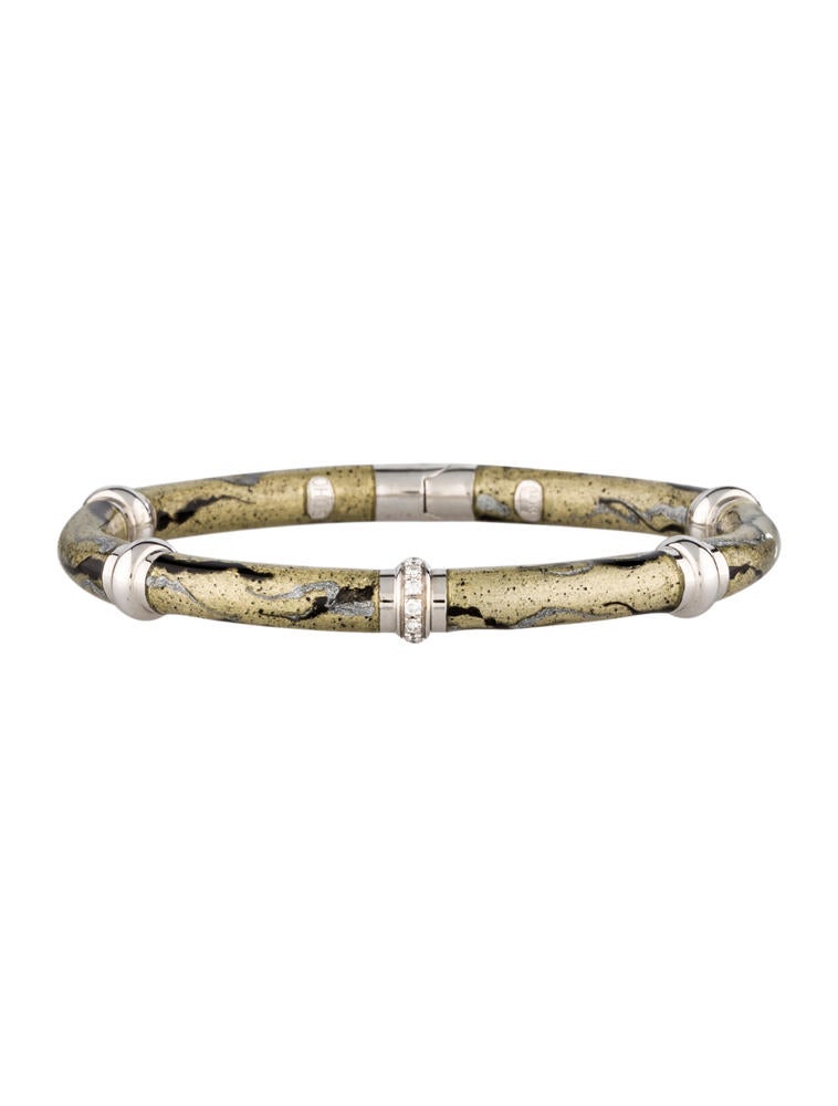 Soho Diamond and Enamel Bangle