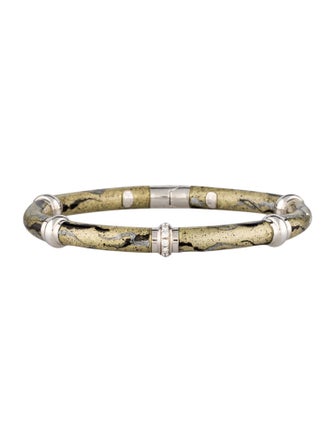 Soho Diamond and Enamel Bangle