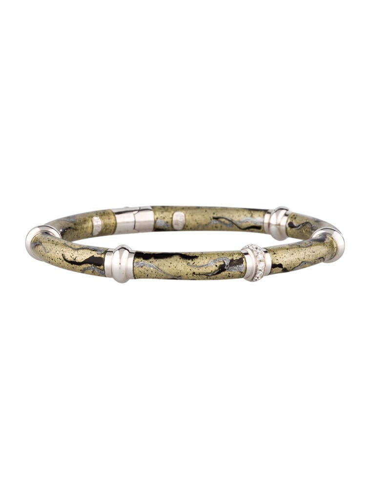 Soho Diamond and Enamel Bangle