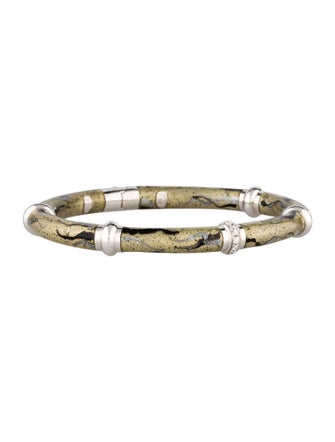 Soho Diamond and Enamel Bangle