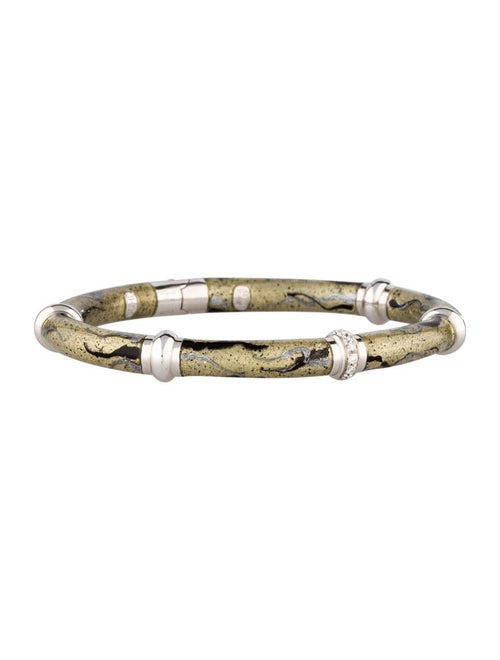 Soho Diamond and Enamel Bangle