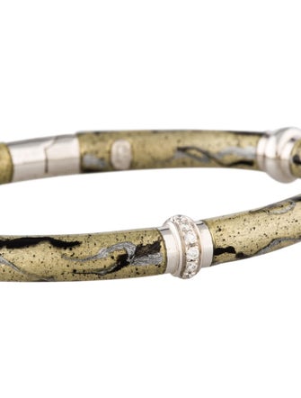 Soho Diamond and Enamel Bangle