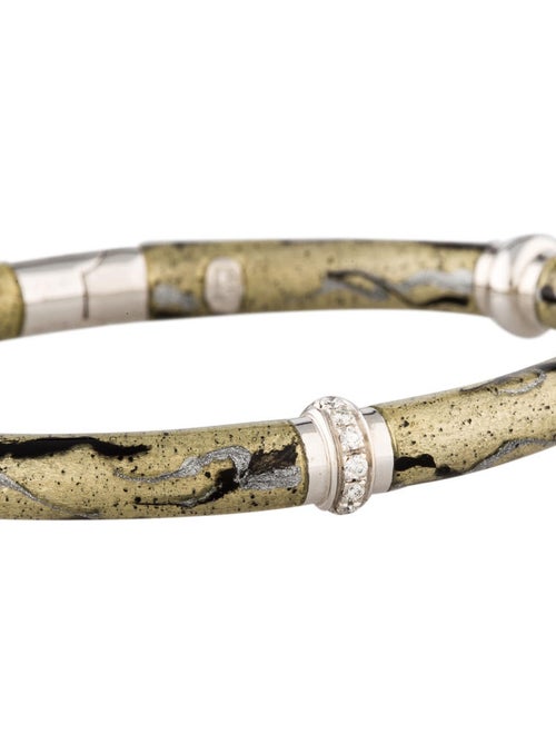 Soho Diamond and Enamel Bangle