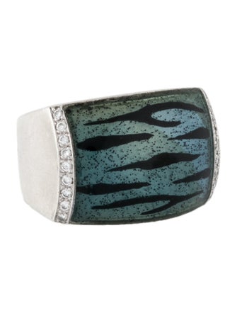 Soho Diamond & Resin Cocktail Ring