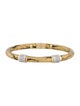 Soho 18K Enamel & Diamond Hinged Bangle