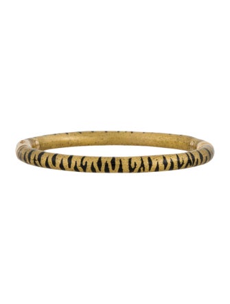 Soho 18K & Enamel Hinged Bangle Bracelet