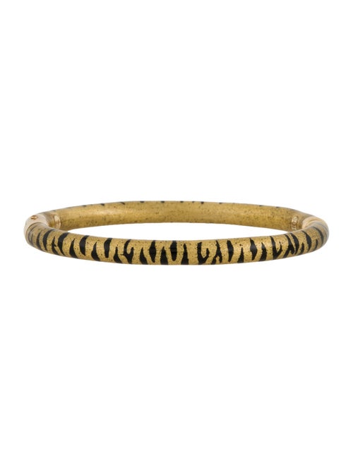 Soho 18K & Enamel Hinged Bangle Bracelet