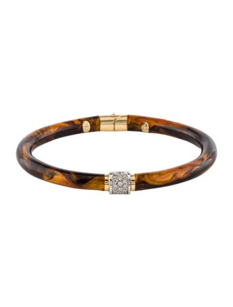 Soho 18K Enamel Bangle Bracelet