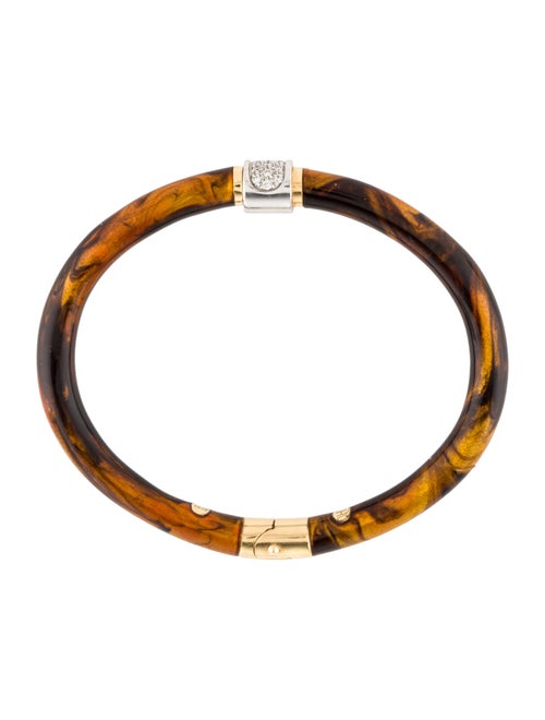 Soho 18K Enamel Bangle Bracelet