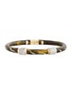 Soho 18K Two-Tone Diamond Enamel Bangle