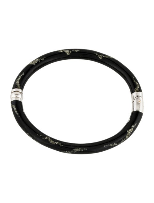 Soho 18K Enamel Hinged Bangle Bracelet