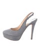 Shoes Suede Slingback Pumps