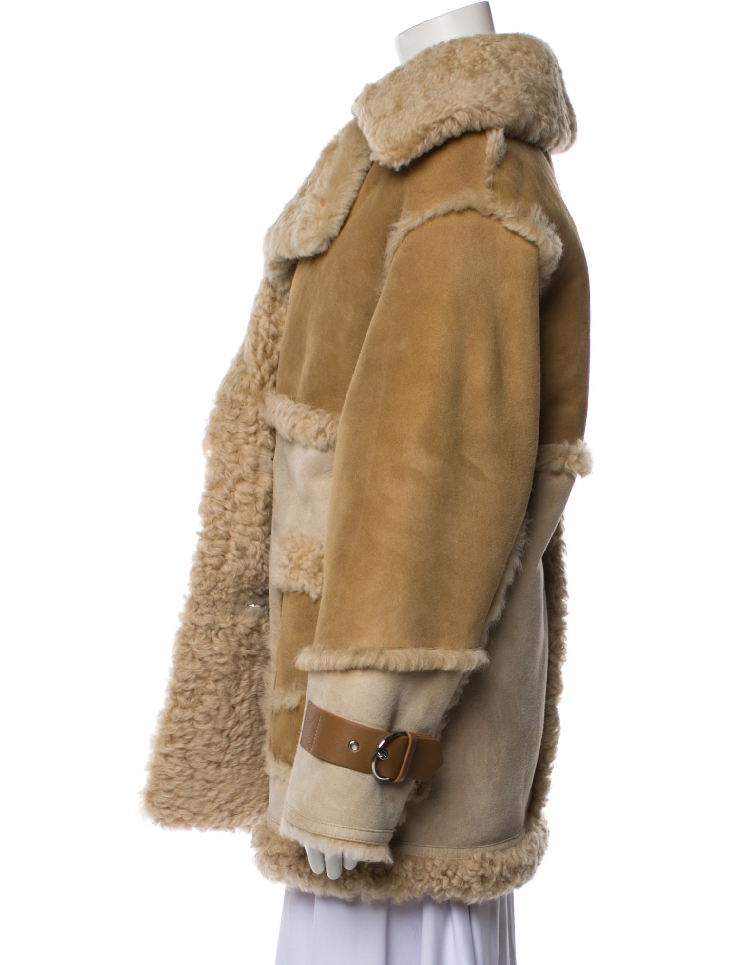Shoreditch Ski Club Eel Skin Faux Fur Coat w/ Tags
