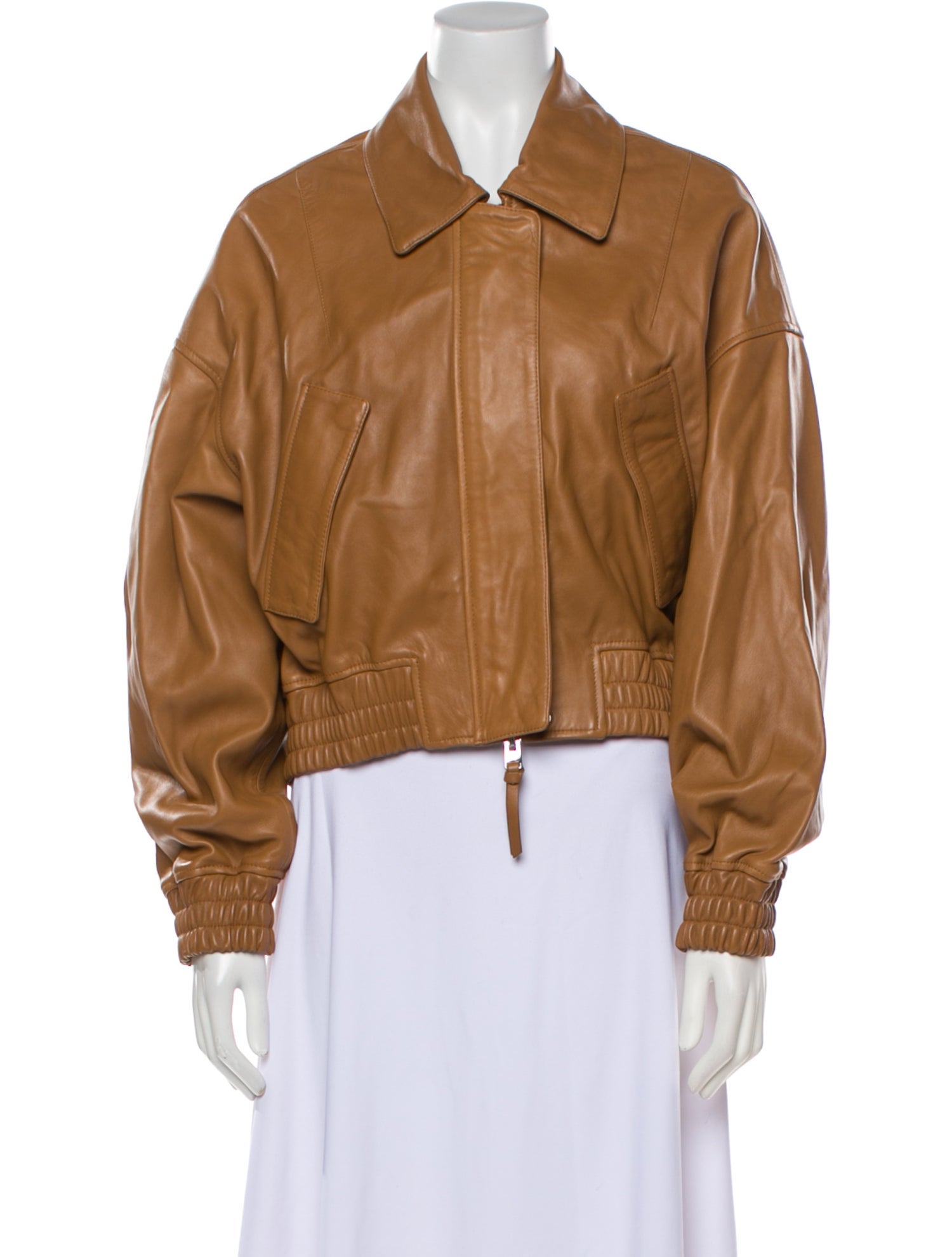 Shoreditch Ski Club Leather Bomber Jacket