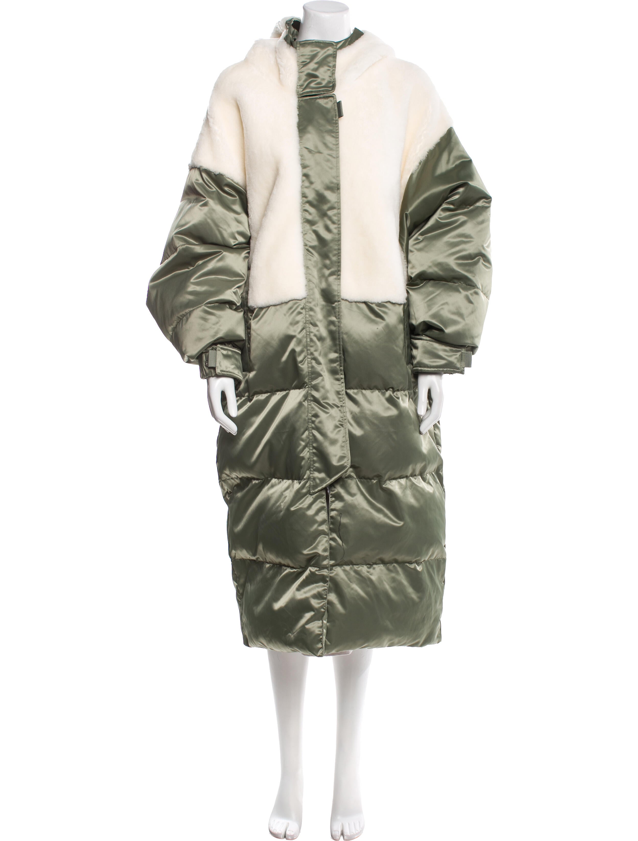 Shoreditch Ski Club Lambskin Down Coat w/ Tags