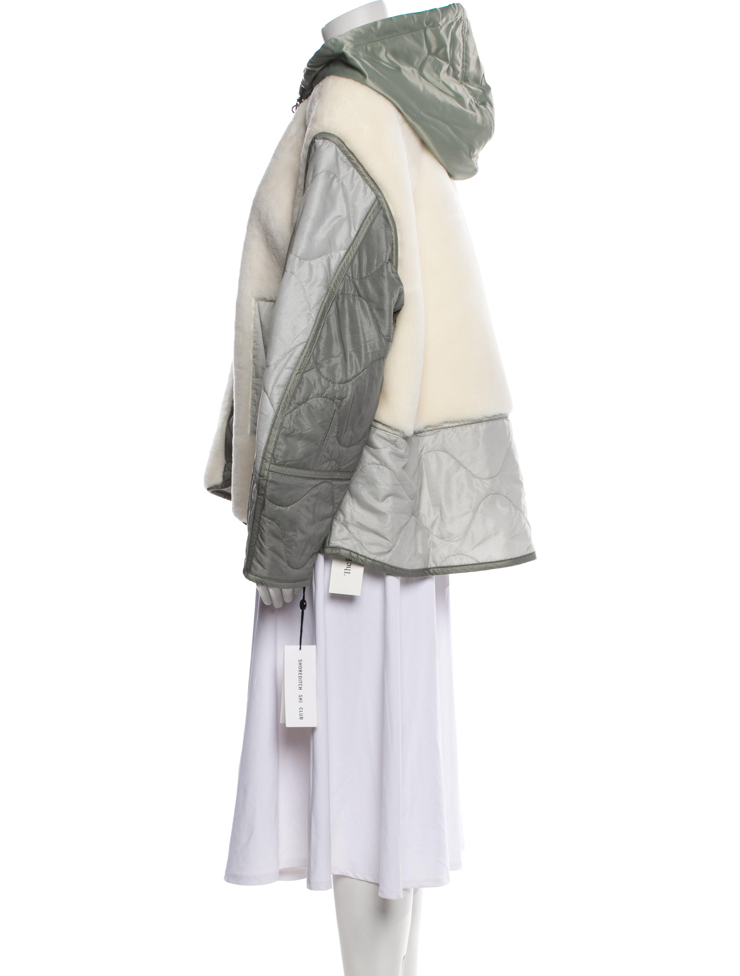 Shoreditch Ski Club Colorblock Pattern Parka w/ Tags