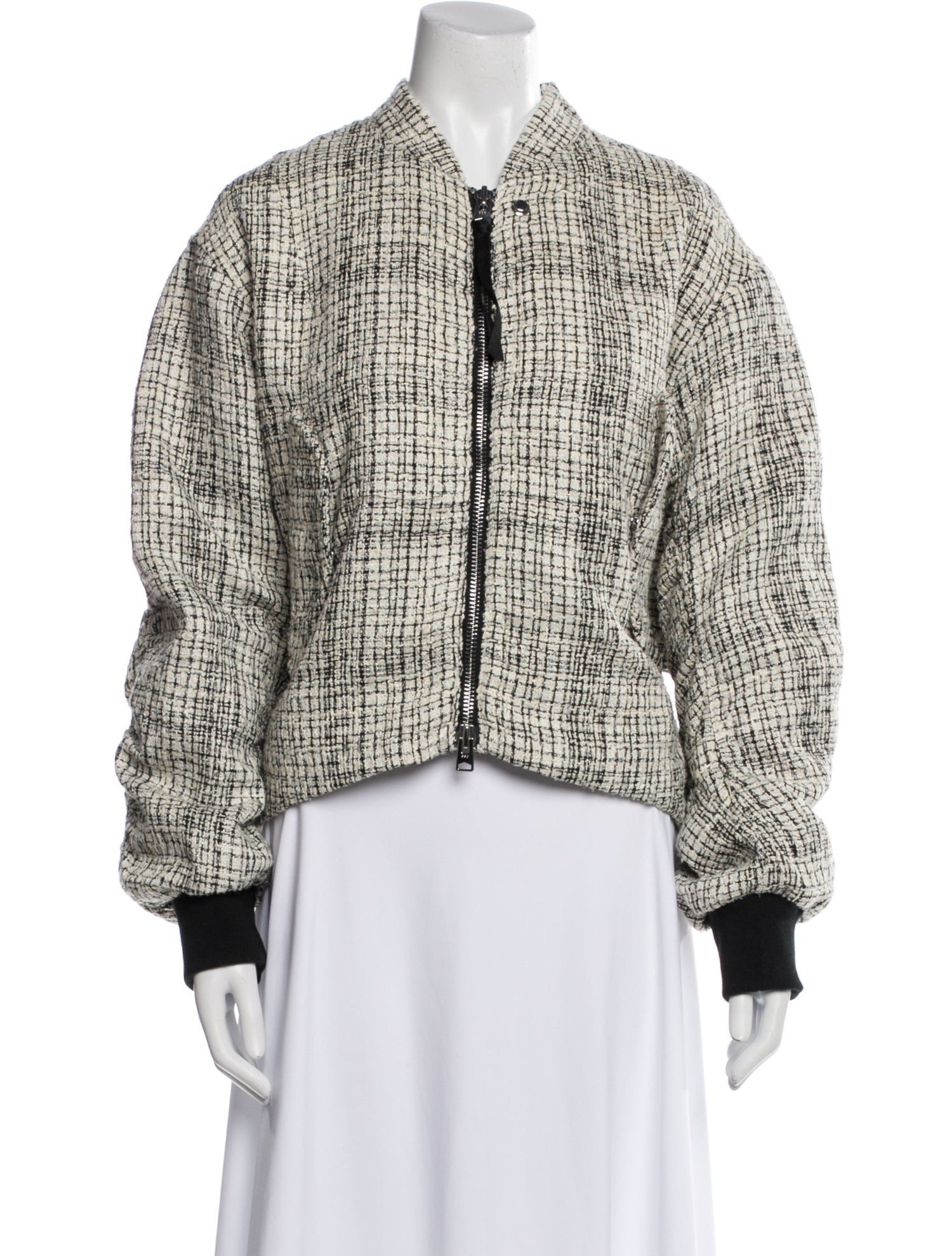 Shoreditch Ski Club Tweed Pattern Bomber Jacket w/ Tags