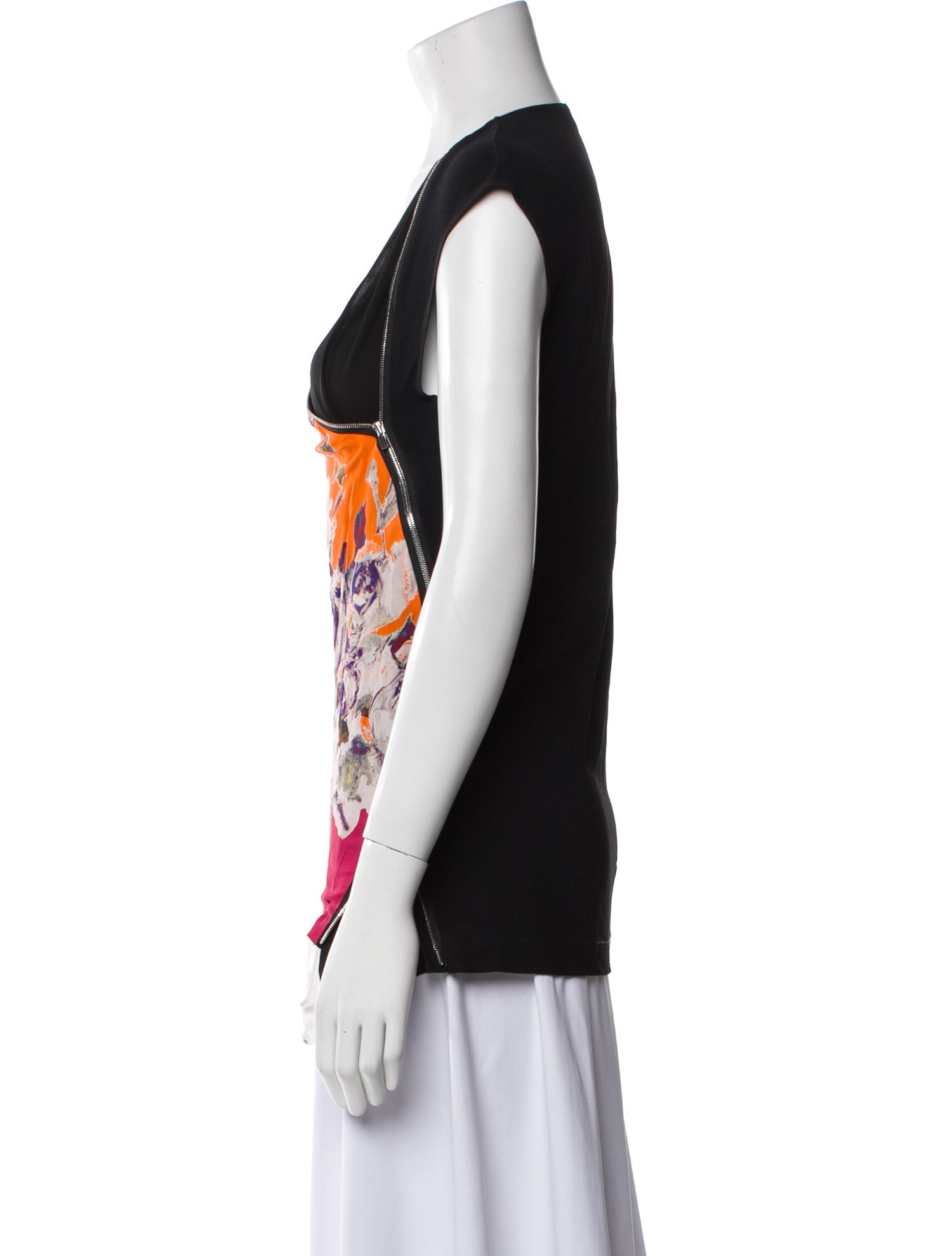 Sharon Wauchob Silk Tie-Dye Print Top